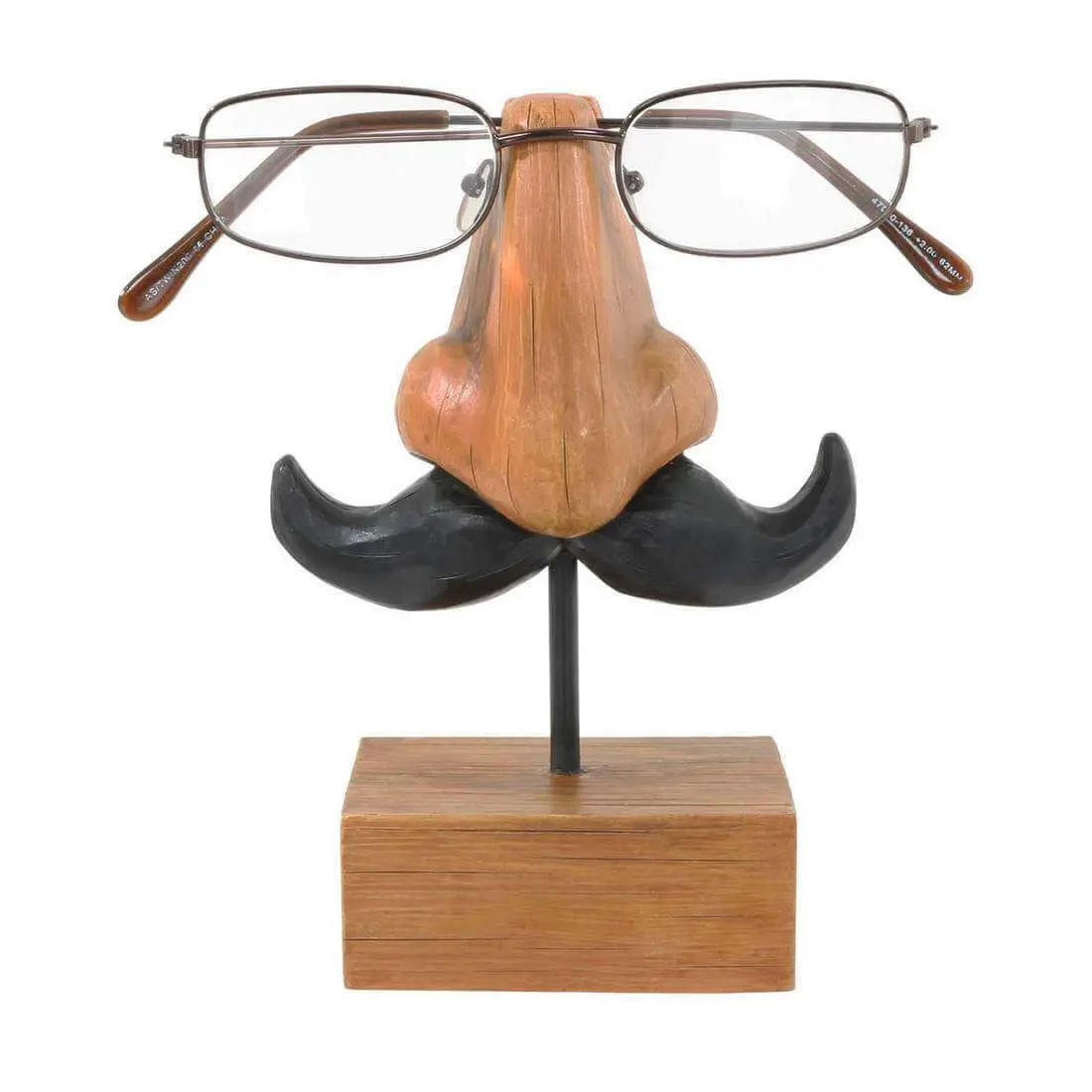 Nose & Moustache Novelty Reading Glasses Holder Stand Figure 1