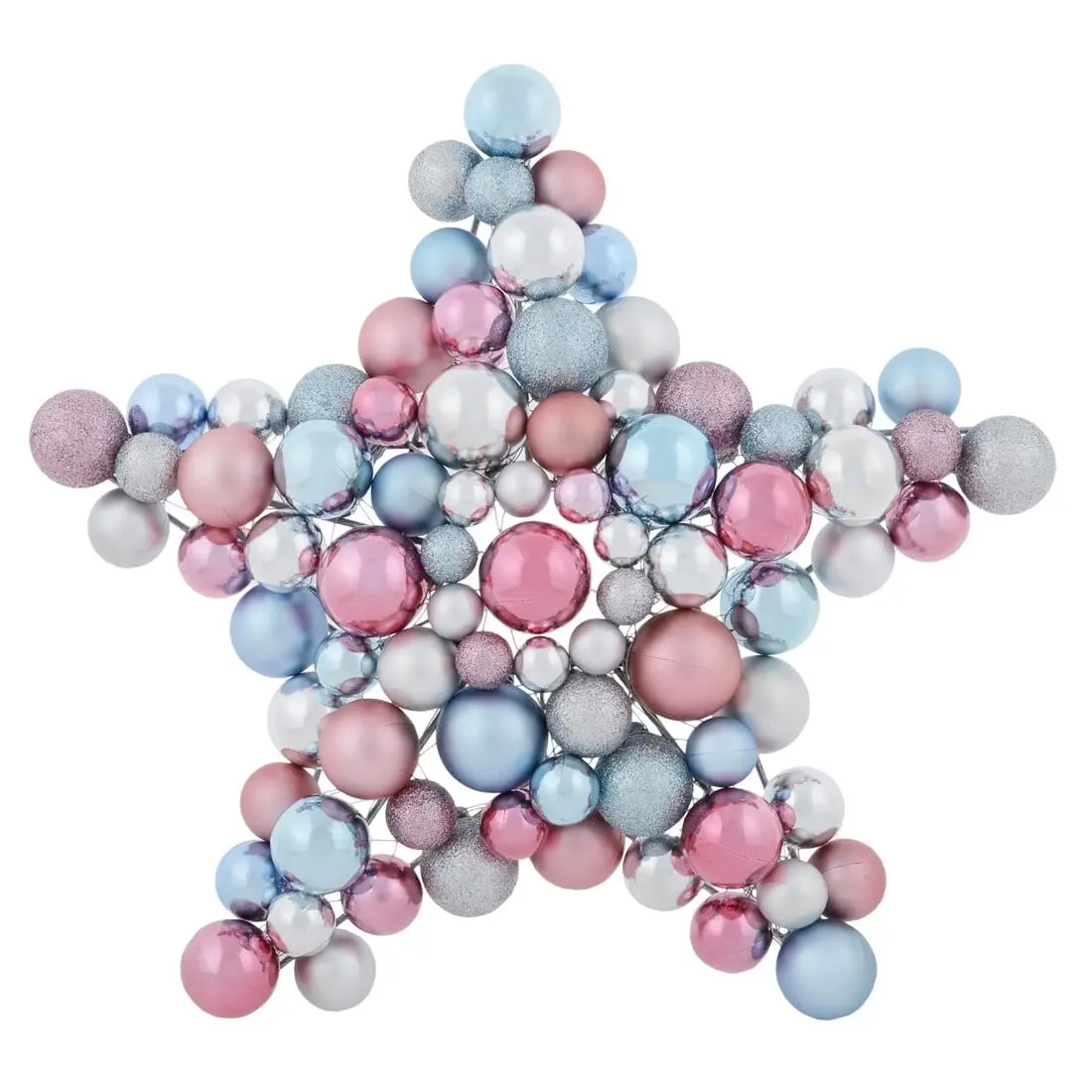 Mixed Bauble Star Shaped Hanging Christmas Decoration 33Cm 2
