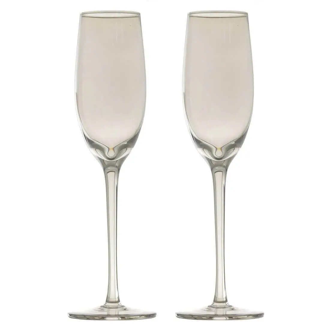 2Pk Shimmer Iridescent Prosecco Glasses Grey/Pink/Blue 1