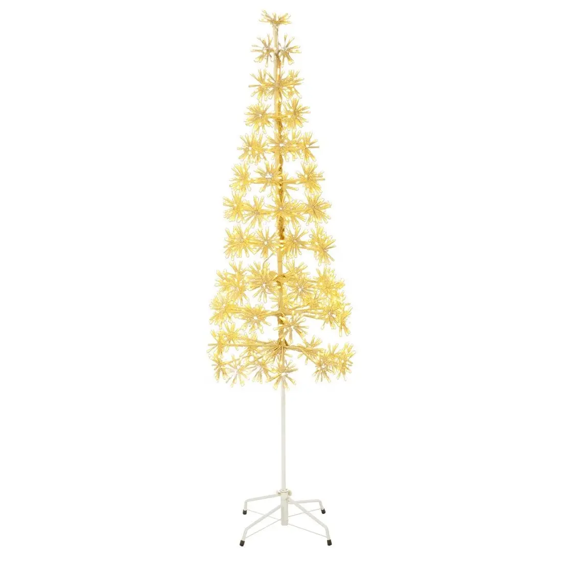 5Ft Twinkling Led Cluster Christmas Tree With White Frame 1