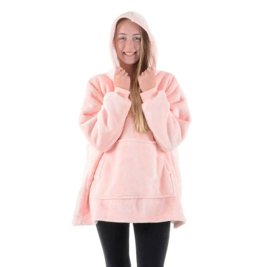 Teens Hoodie Blanket Unisex Oversized Sherpa Fleece Sweatshirt 5