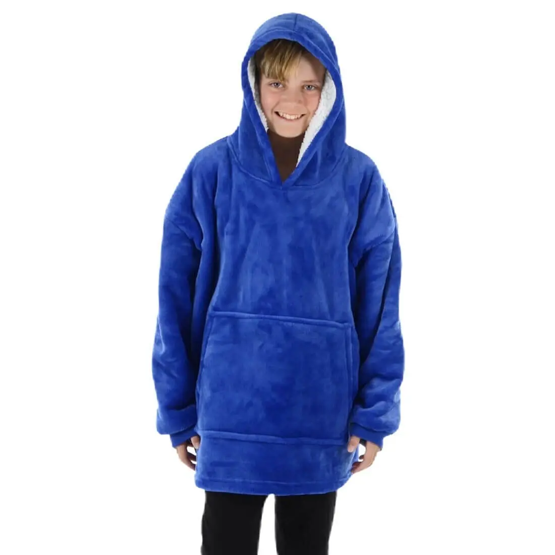 Teens Hoodie Blanket Unisex Oversized Sherpa Fleece Sweatshirt 4