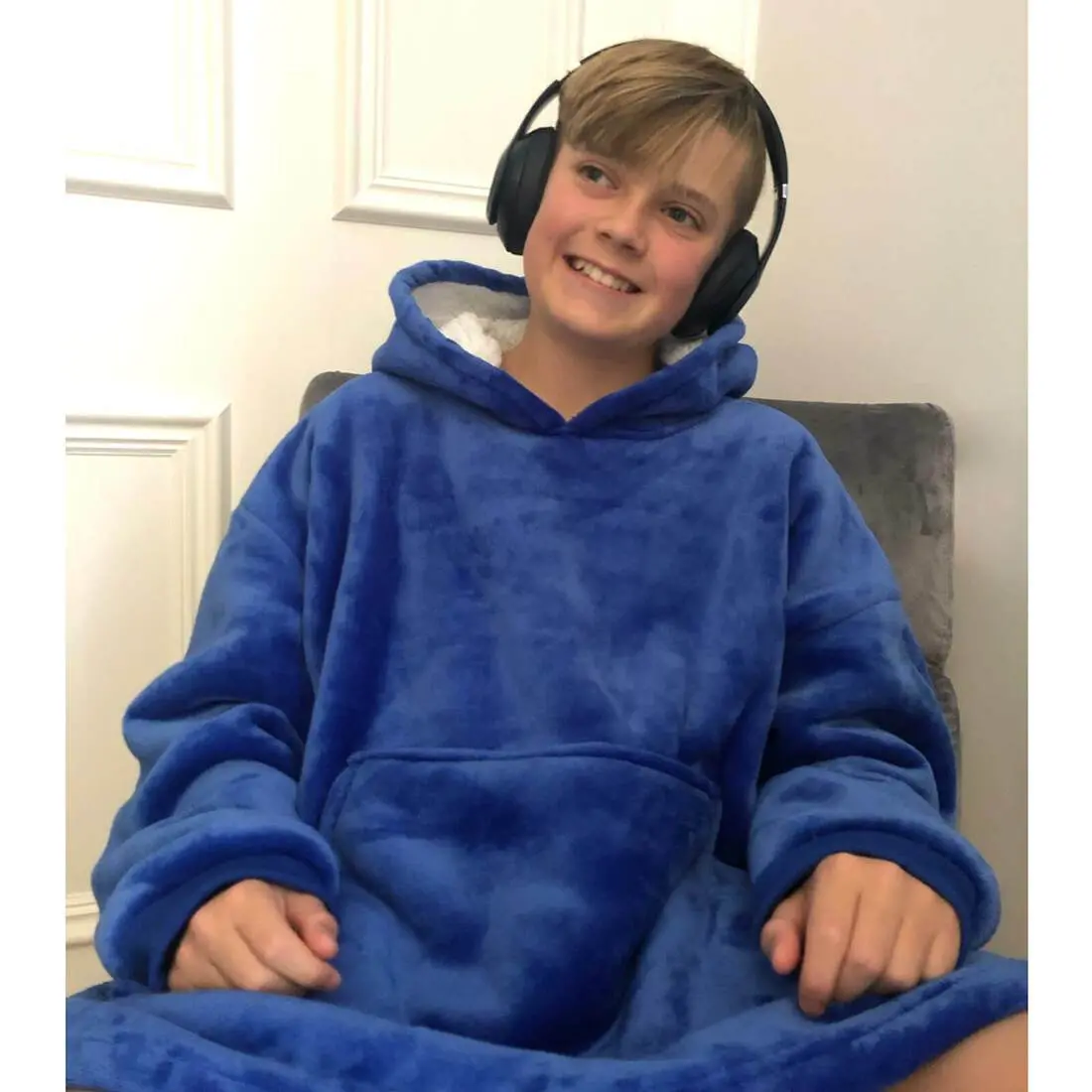 Teens Hoodie Blanket Unisex Oversized Sherpa Fleece Sweatshirt 1