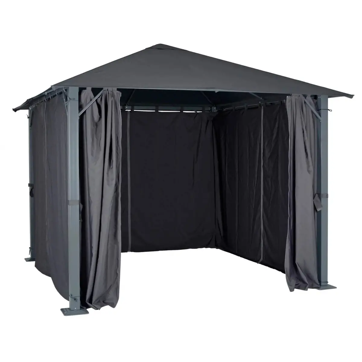 Replacement Gazebo Walls Pack For Azuma Pavillion 3X3m Grey Waterproof Sides 1