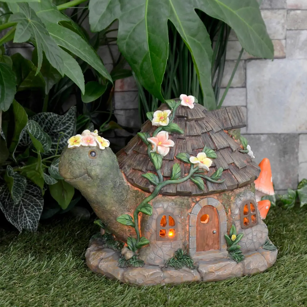 Solar Garden Decoration Led Light Up House Outdoor Ornament 1