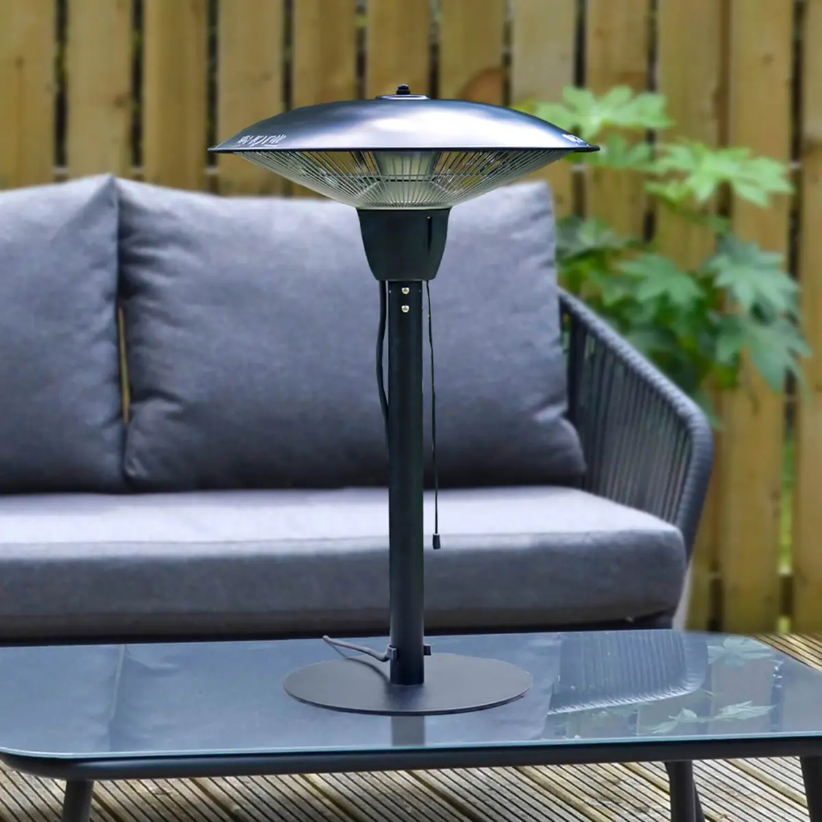 Azuma 1500W Patio Heater Halogen Tube Outdoor Electric Heater 1