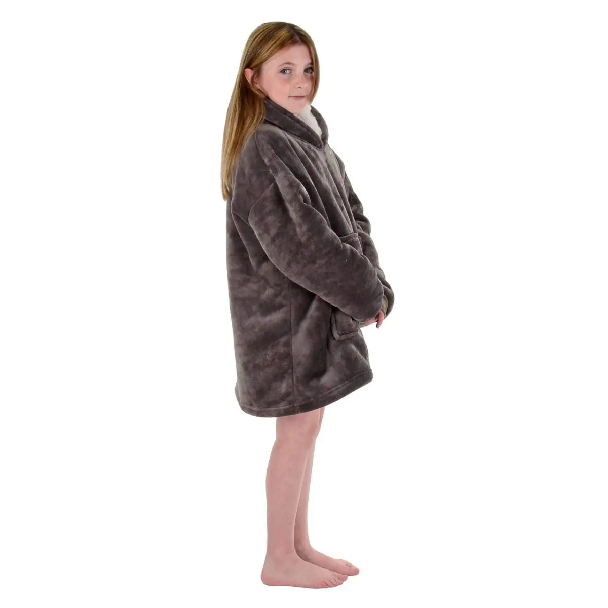 Teens Hoodie Blanket Unisex Oversized Sherpa Fleece Sweatshirt 4