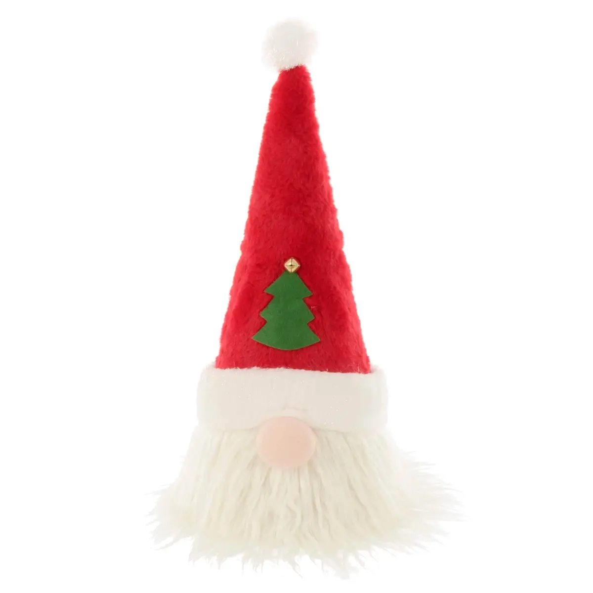 Novelty Christmas Tree Topper Santa Snowman Fabric Cone Hat 48Cm 1