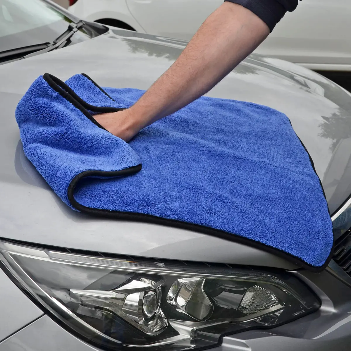 Micro-Pro Car Drying Towel Blue Microfibre Absorbent 1
