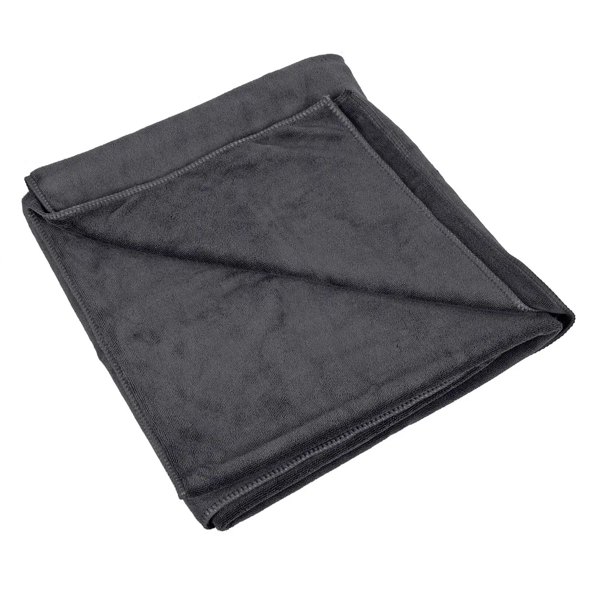 Micro-Pro Pet Towel Grey Microfibre Dog Drying Cloth 120Cm 1