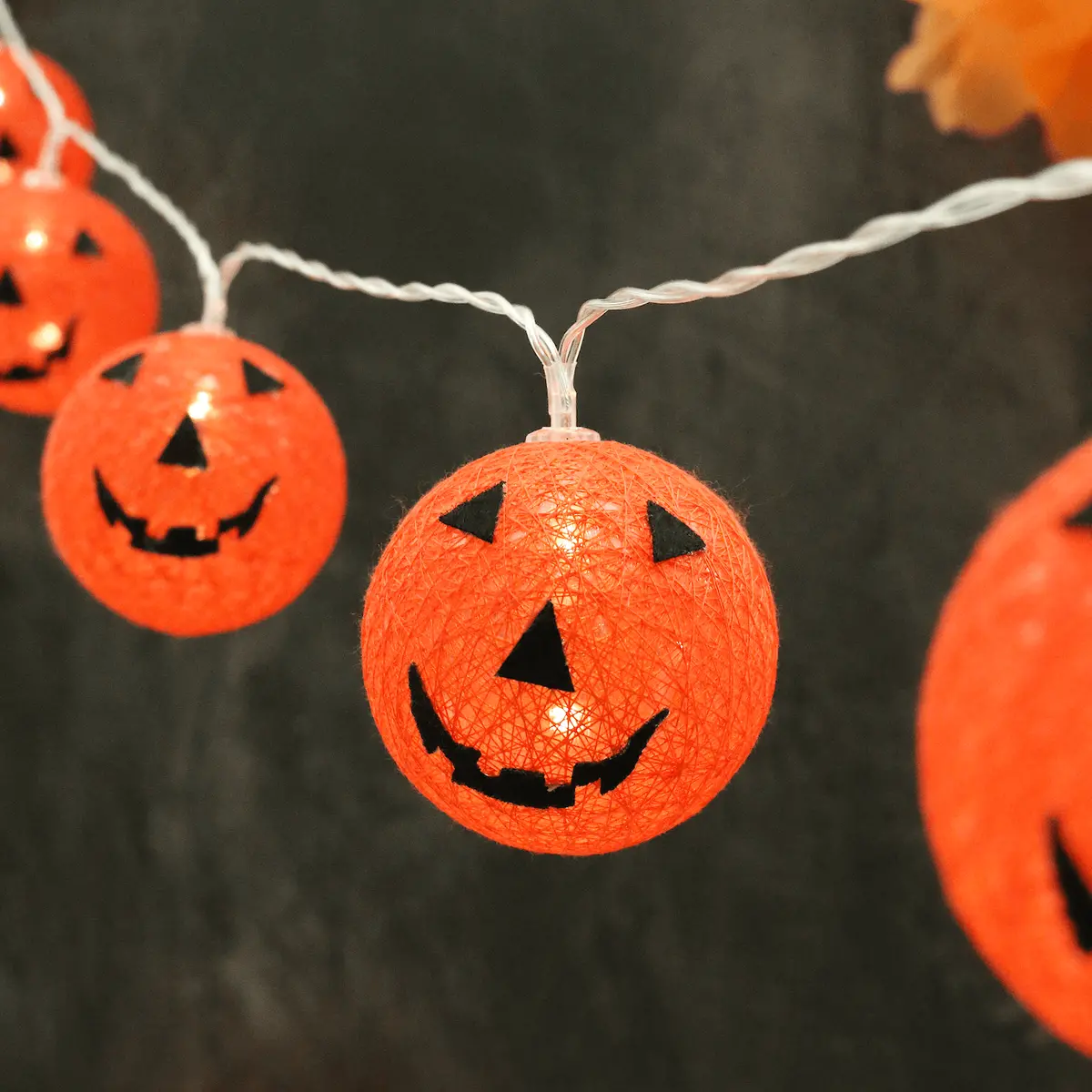 10 Halloween Pumpkin String Lights Led Party Decorations 1