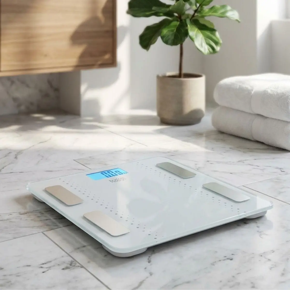 Bluetooth Smart Scale Body Weight Fat Water Muscle Bone Large Lcd 1