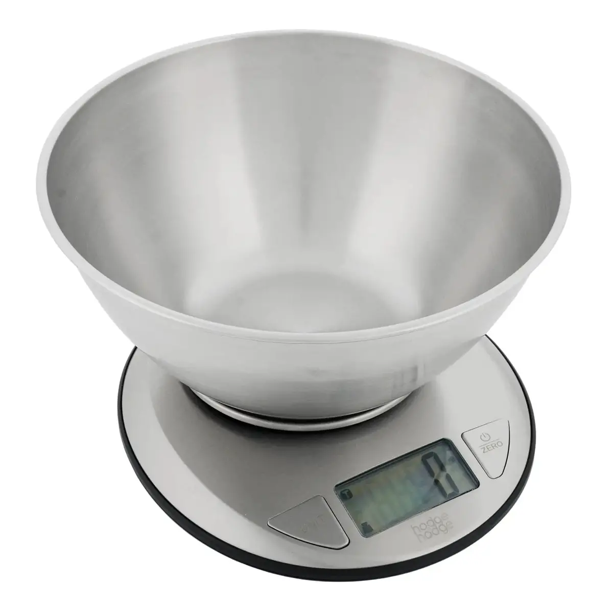 Electronic Kitchen Scales Silver With Stainless Steel Bowl 1.8L 1