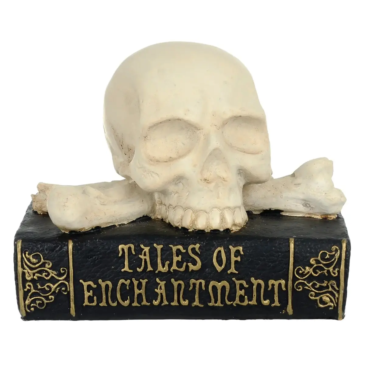 Tales Of Enchantment Skull Book Halloween Party Decoration 17Cm 1