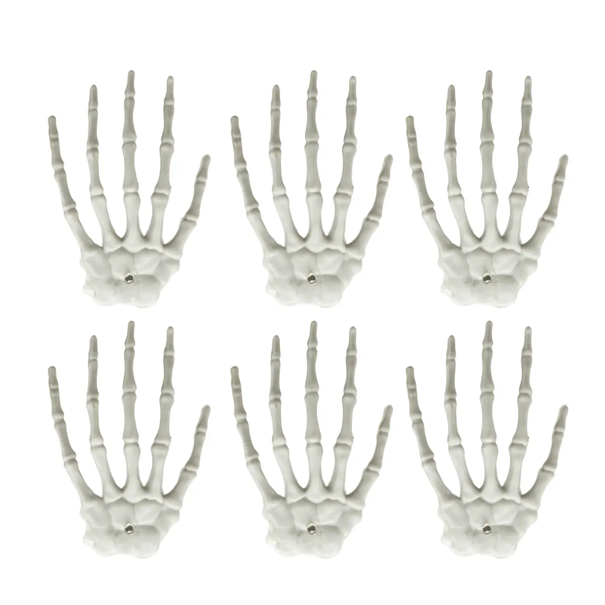 Pack Of 6 Skeleton Hands Graveyard Scene Halloween Decoration 1
