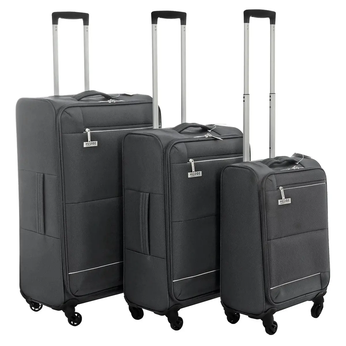 Ultra Light Trolley Case Soft Shell 4 Wheels Suitcase Travel Luggage 4