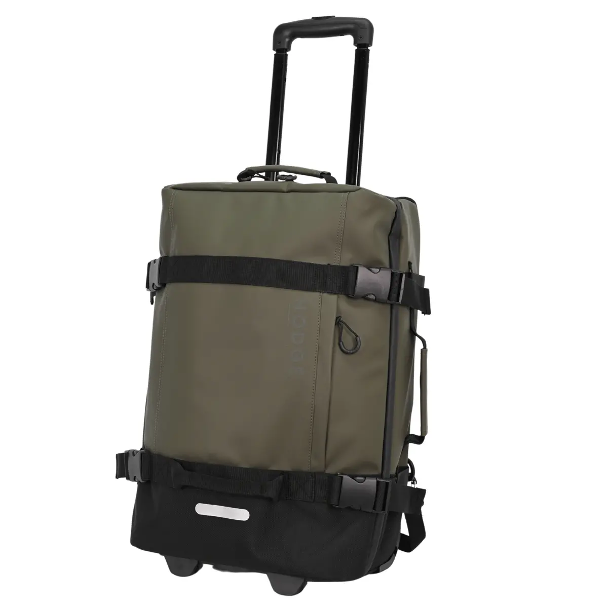 Safari Duffle Suitcase Luggage 2 Wheel Trolley Case Olive Soft Shell 1