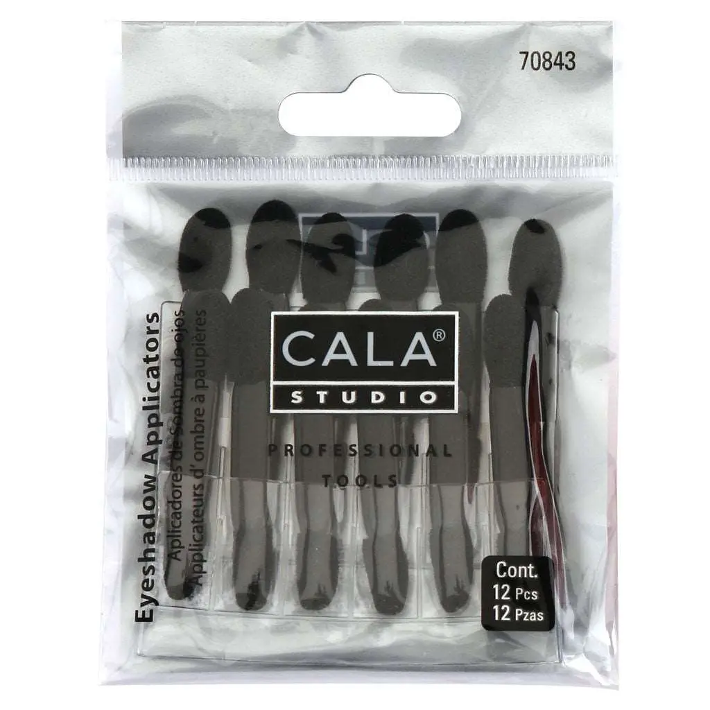 Aplicadores Negros Desechables Para Sombras 12 Piezas - Cala 1