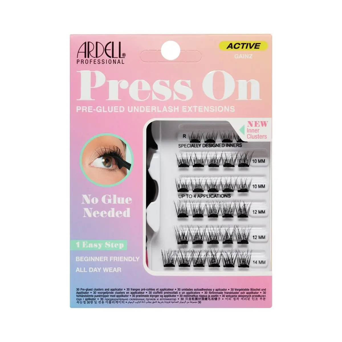 Pestañas Postizas Active Lash Press On Gainz - Ardell 1
