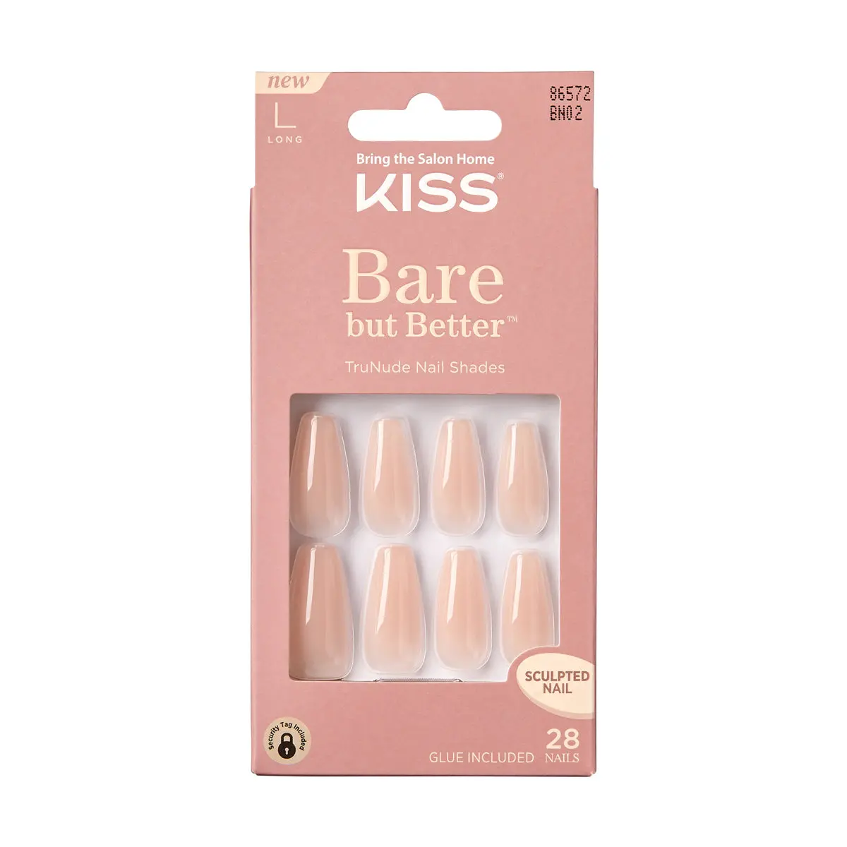 Bare But Better Nails Uñas Postizas Nude Drama - Kiss 1