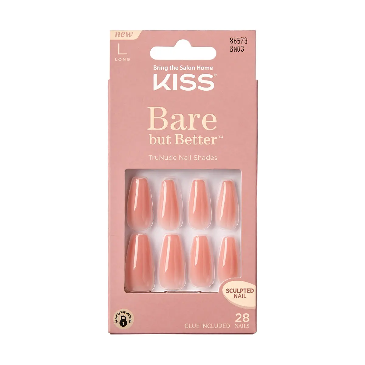 Bare But Better Nails Uñas Postizas Nude Glow - Kiss 1