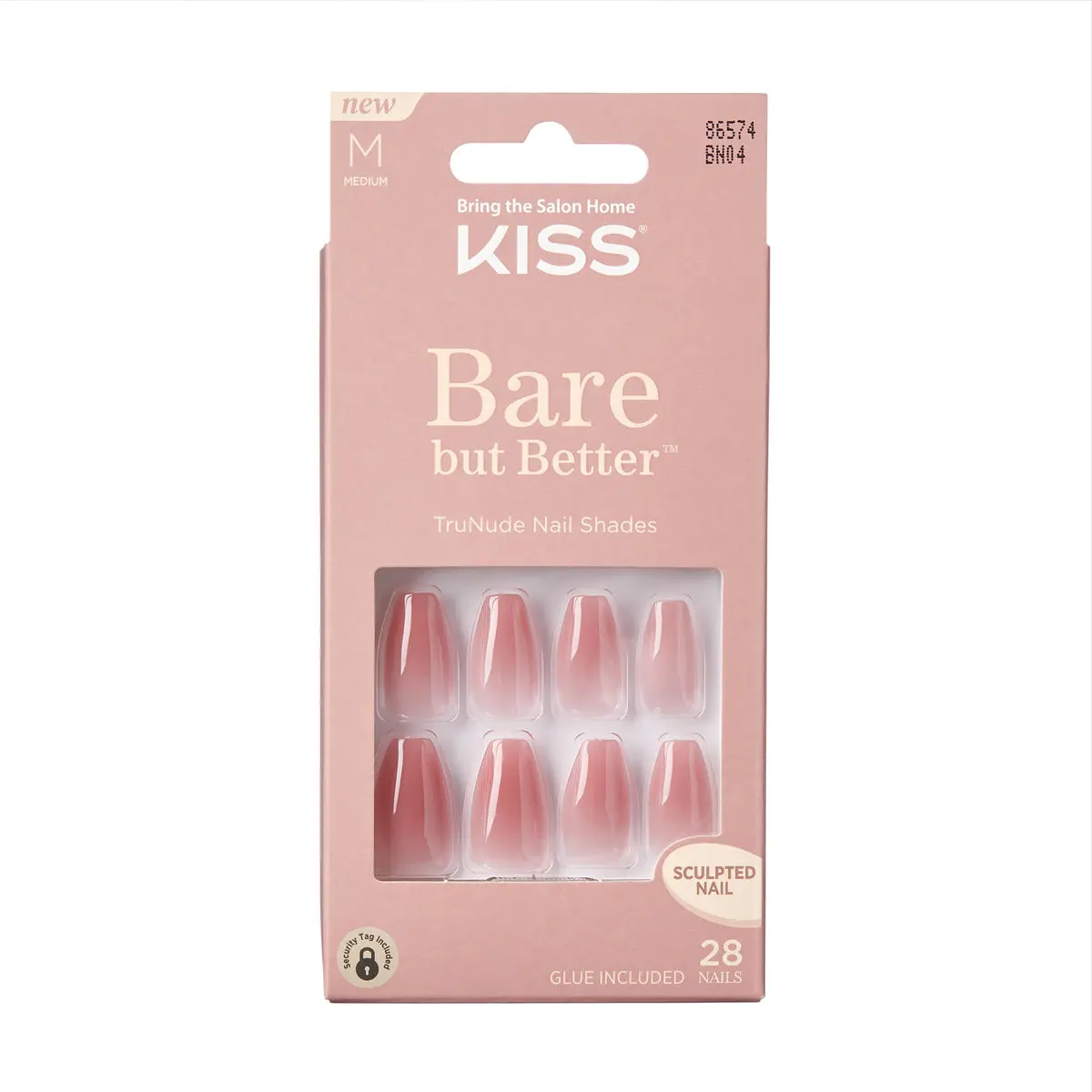 Bare But Better Nails Uñas Postizas Nude Nude - Kiss 1