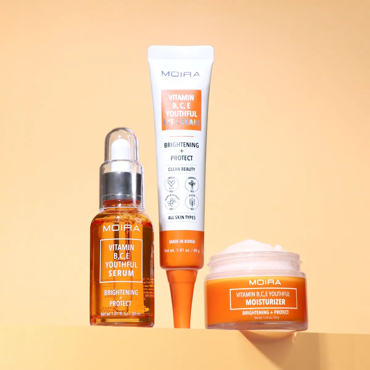 Kit Skincare Revitalizante Vitaminas B, C Y E - Moira 1