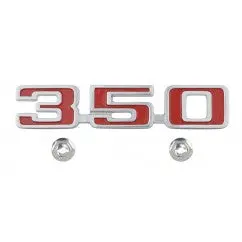 Front Fender Emblem (350) Each, New, 73-7 El Camino Malibu 1