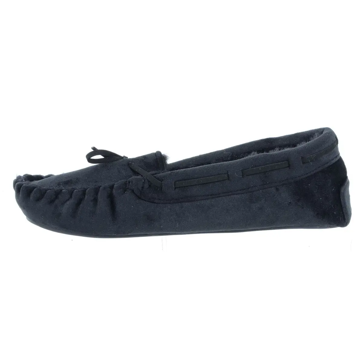 Womens Moccasin Slippers Luxury Velour Fur Lining Non-Slip 10