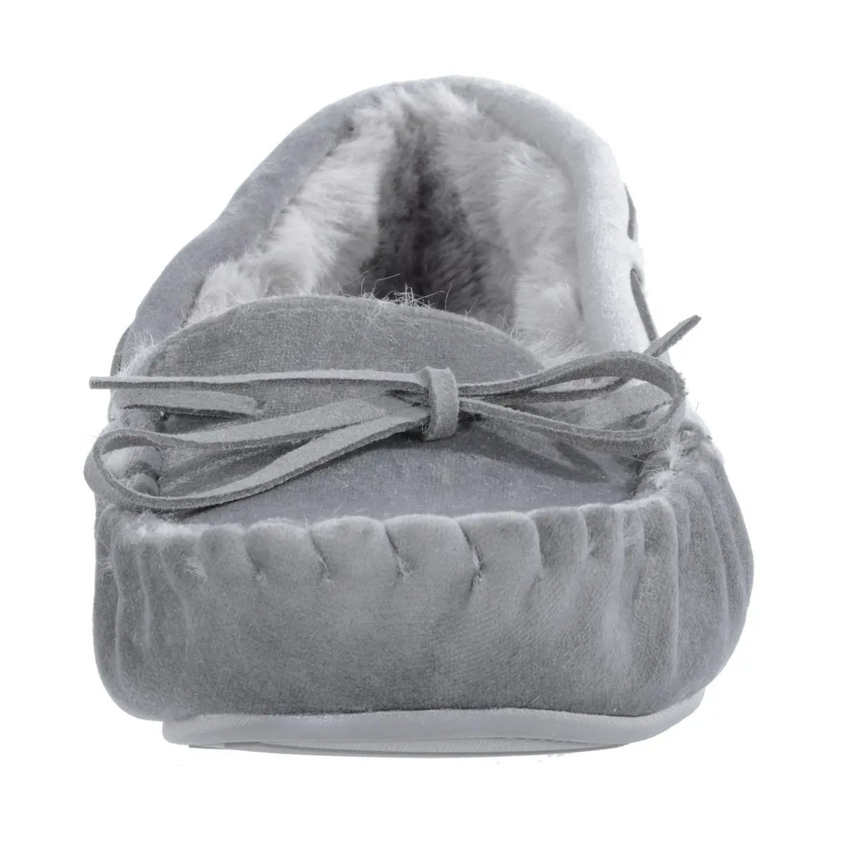 Womens Moccasin Slippers Luxury Velour Fur Lining Non-Slip 17