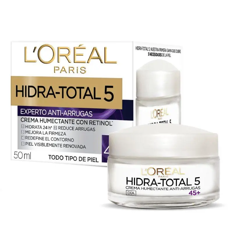 Hidra Total 5 Crema Humectante Antiarrugas Wrinkle Exp +45 - Loreal Dermo Expertise 1