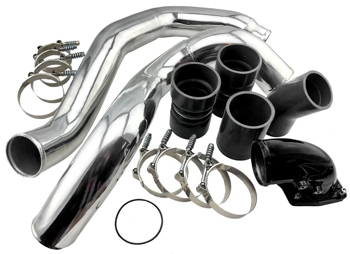 Ford 6.0L 2003-2007 Turbo Intercooler Pipe + Boot Kit Tbolt Couplers Powerstroke 1