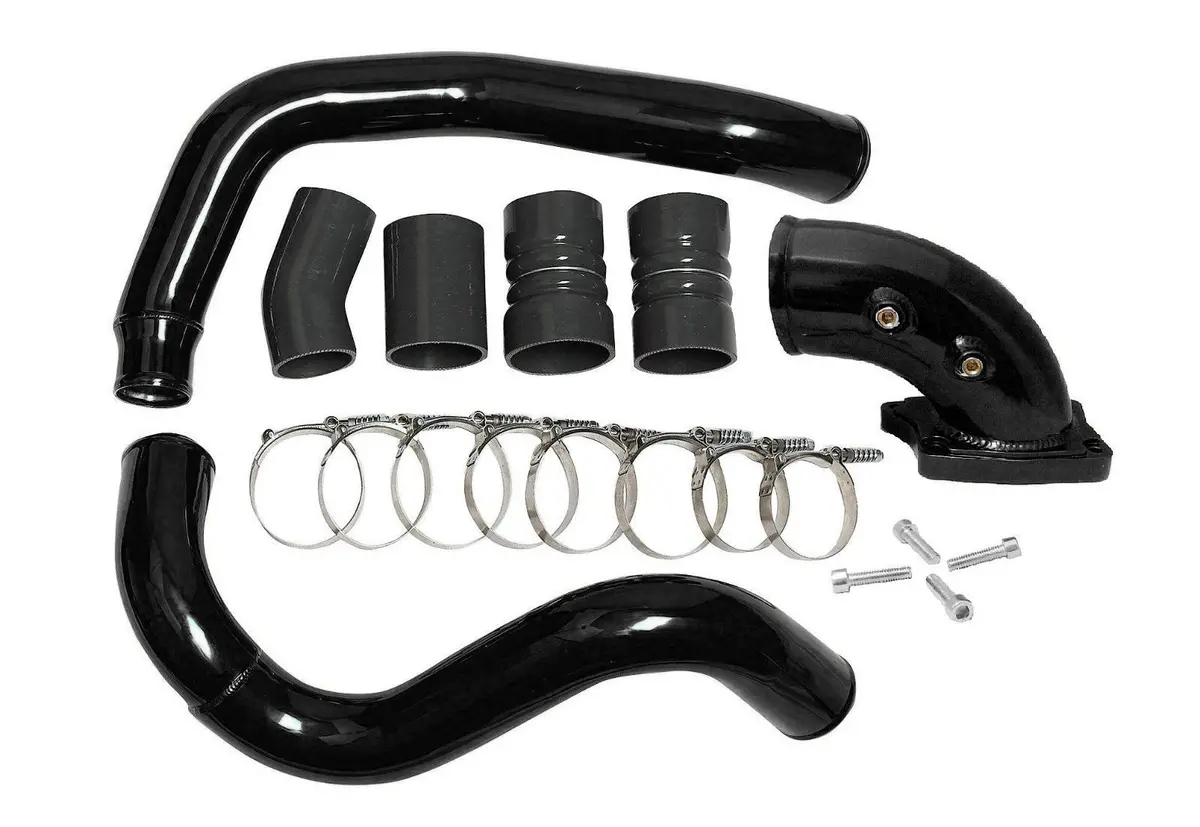 Ford 6.0L Powerstroke Diesel Turbo Intercooler Pipe & Boot Kit For 03-07 + Elbow 1