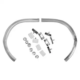 Front Fender Eyebrow Moldings, Pair, New, 64 Chevelle 1