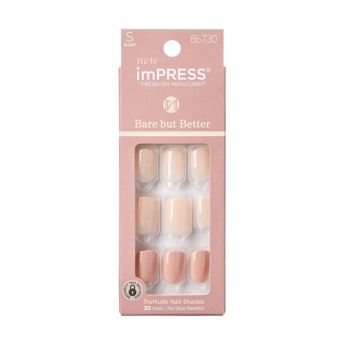 Impress Bare But Better Press-On Uñas Postizas Simple Pleasure - Kiss 1