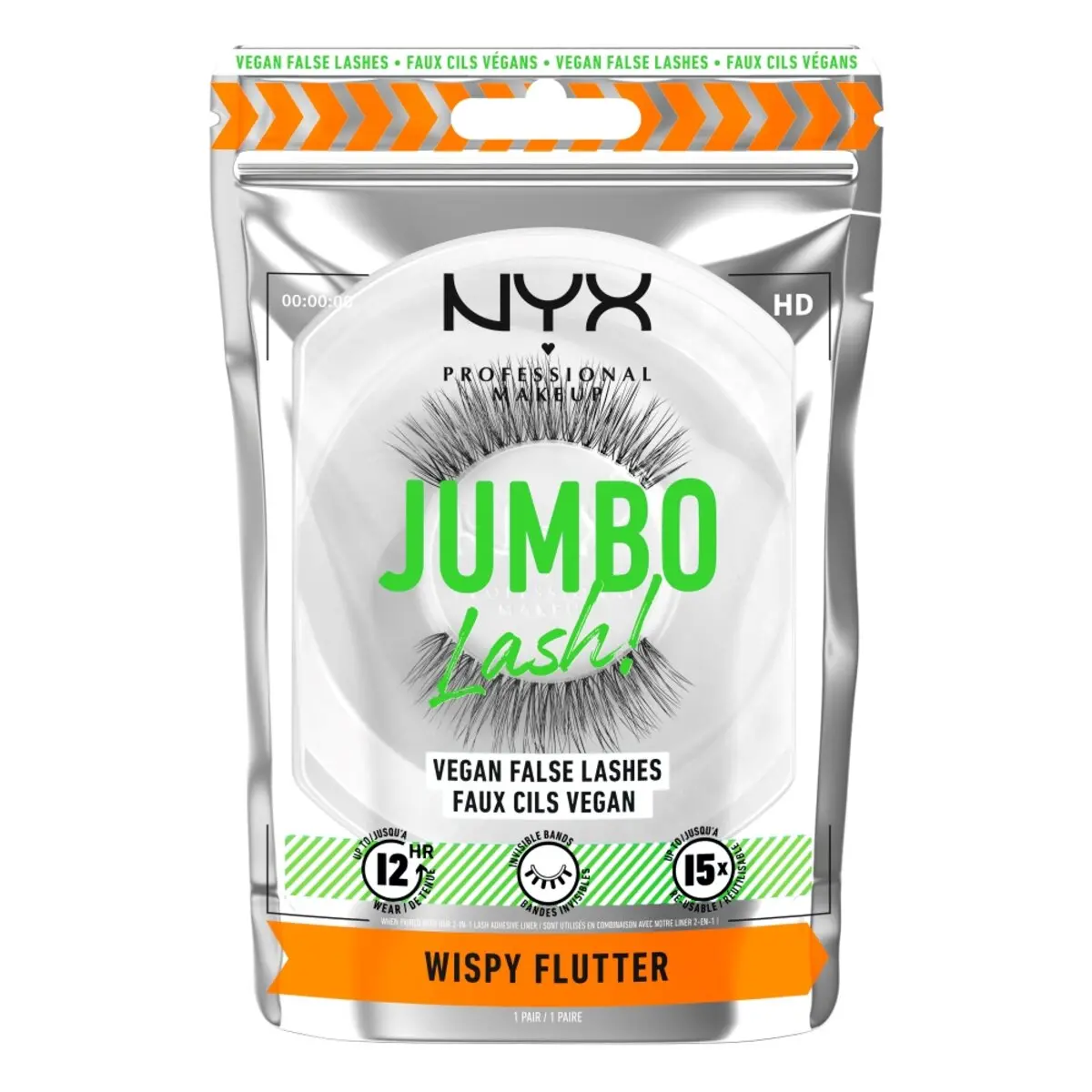 Jumbo Lash! Pestañas Postizas Wispy Flutter - Outlet Nyx Professional Makeup 1