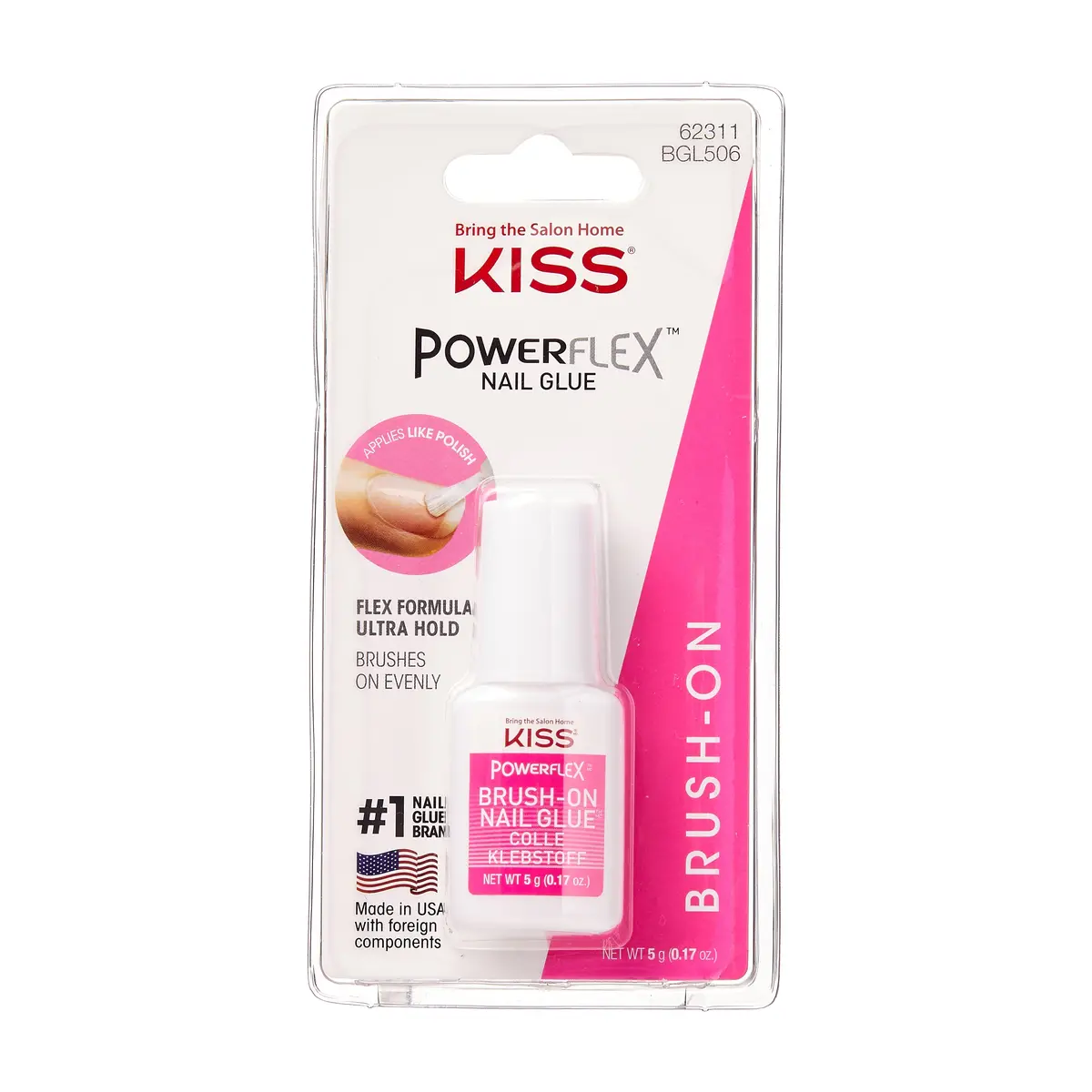 Power Glue Pegamento Para Uñas Con Brocha - Kiss 1