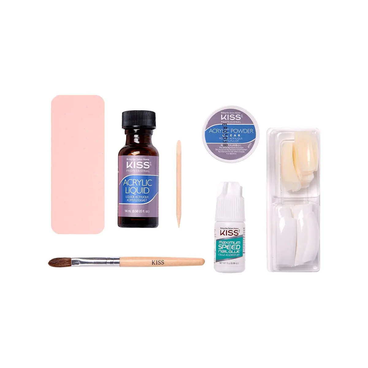 Kit De Uñas French De Acrílico - Kiss 1
