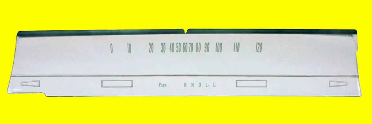 Dash Gauge Lens ,Column Shift Th400, 66 67 Chevelle 1