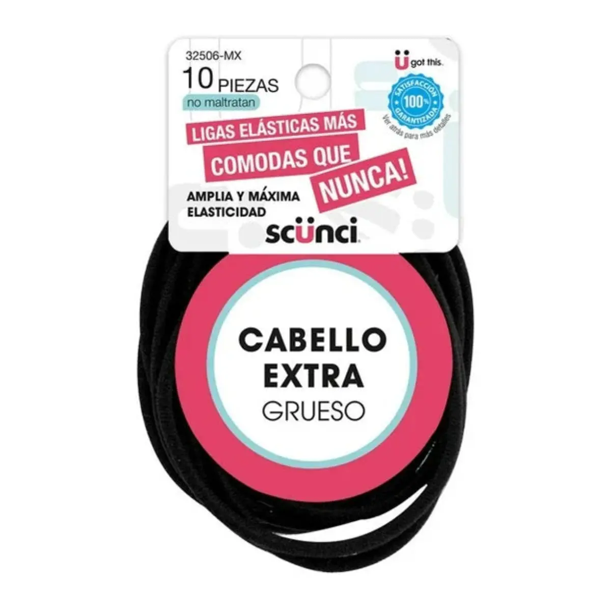 Ligas Para Cabello Extra Largo 10 Pzas – Scunci 1