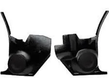Ac Kickpanels W/Speakers, Black, Pair, New, 68-72 A-Body 1