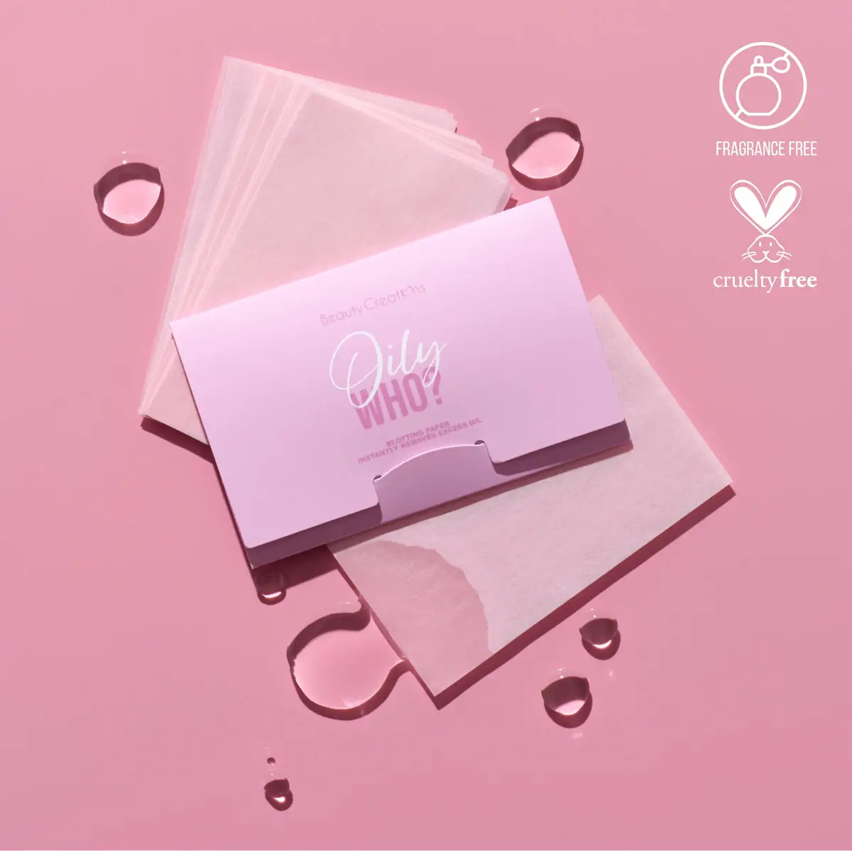 Papel Secante Oily Who? Pink - Beauty Creations 1