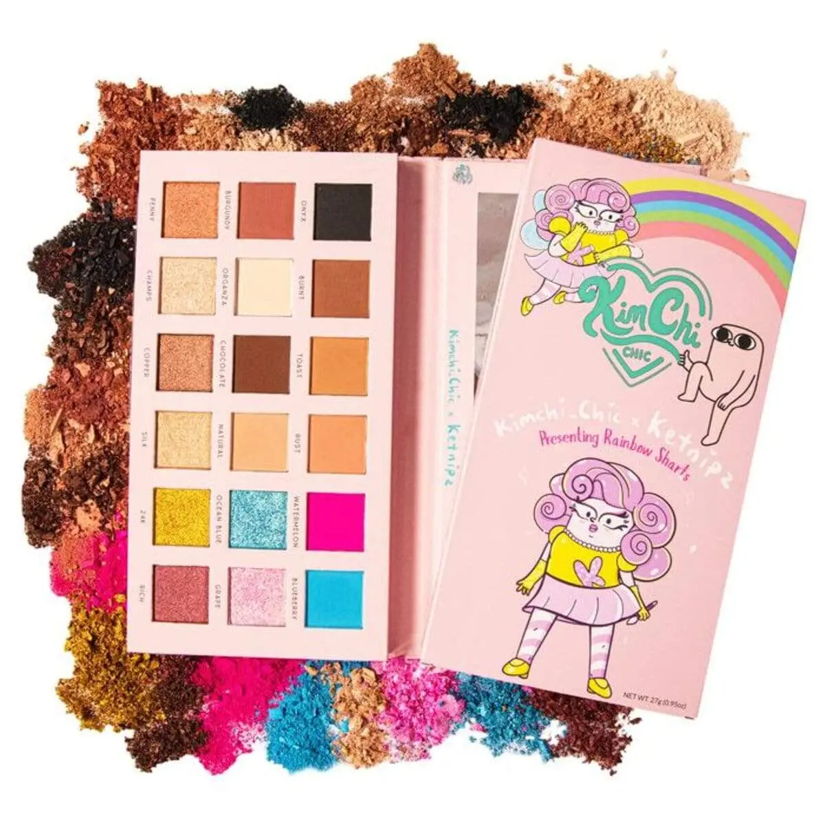 Paleta De Sombras "Rainbow Sharts" - Kimchi Chic X Ketnipz 1