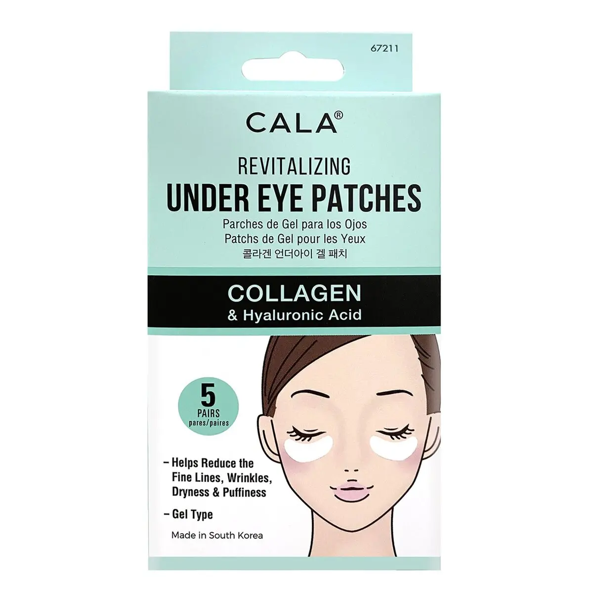 Parches Para Los Ojos Colágeno Y Ácido Hialurónico - Cala 1