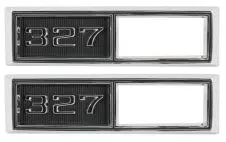 Front Marker Bezels (327) New, Repro, Pair, 68 Chevelle Impala 1