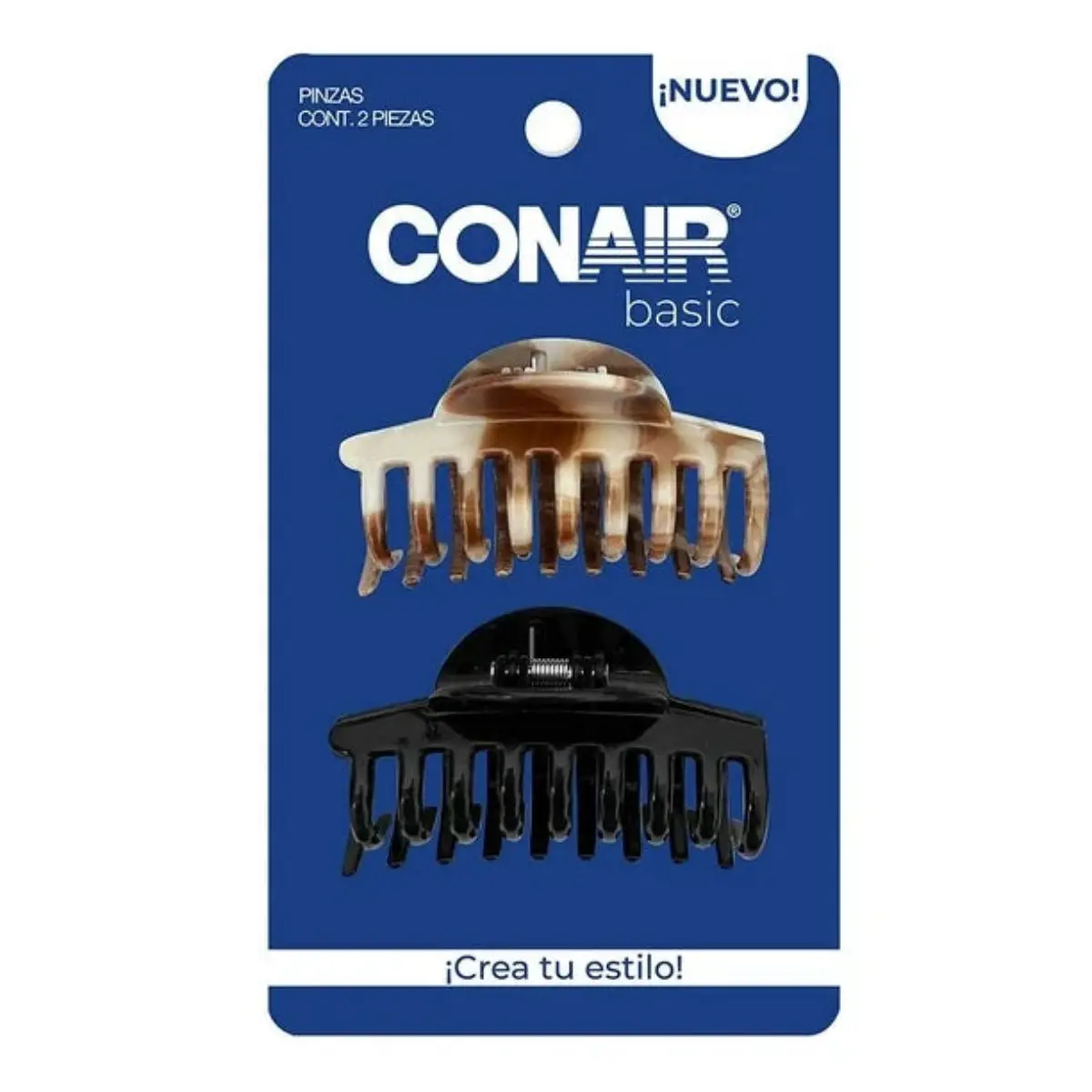 Pinzas Negro Y Rosa 2 Pzas – Conair 1