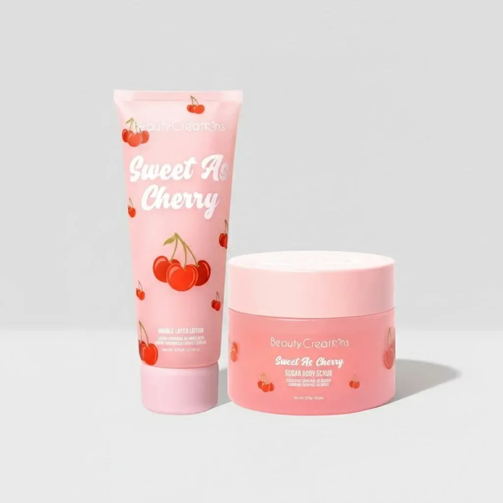 Duo Corporal Crema + Exfoliante Sweet As Cherry - Beauty Creations 1