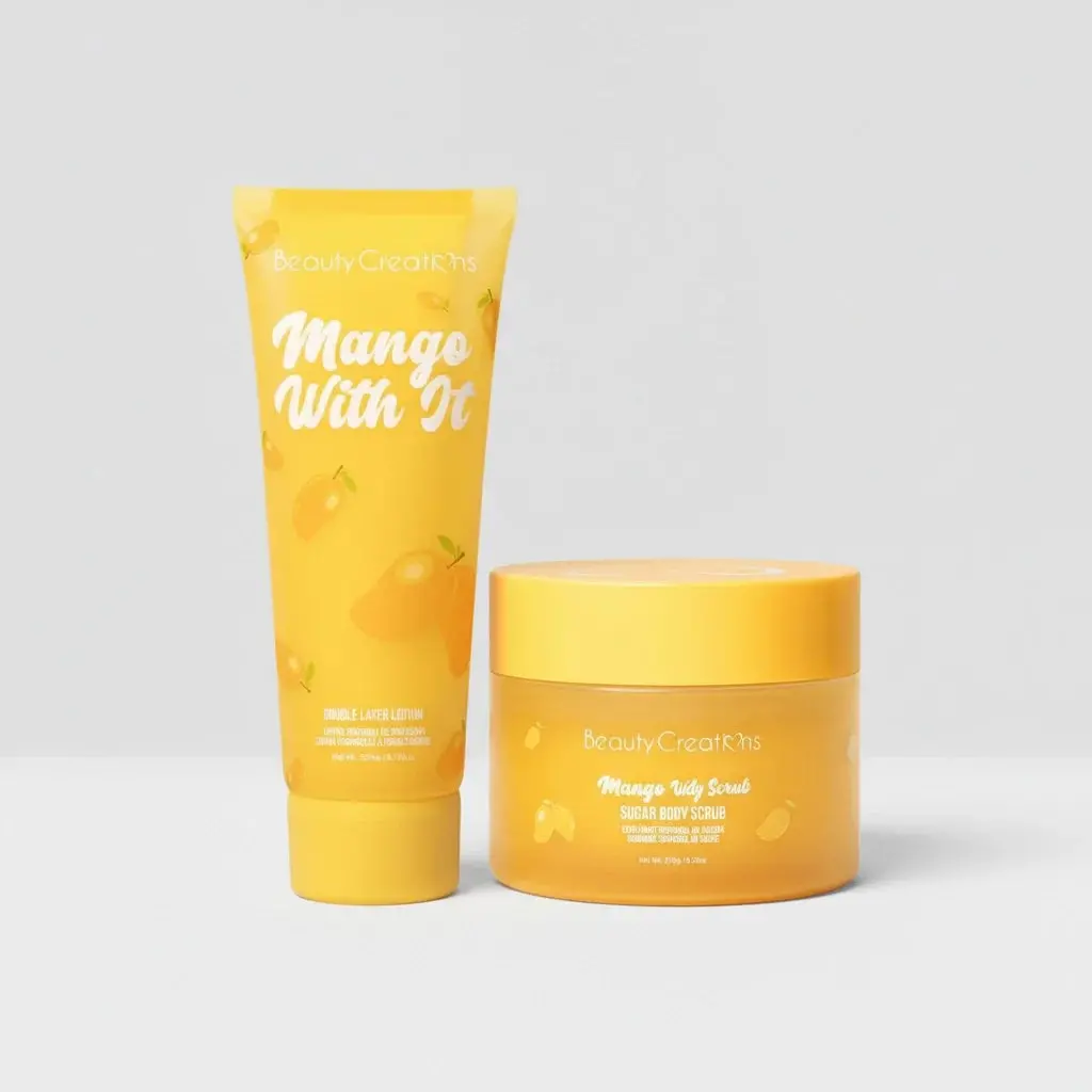 Dúo Corporal Crema + Exfoliante Mango With It - Beauty Creations 1