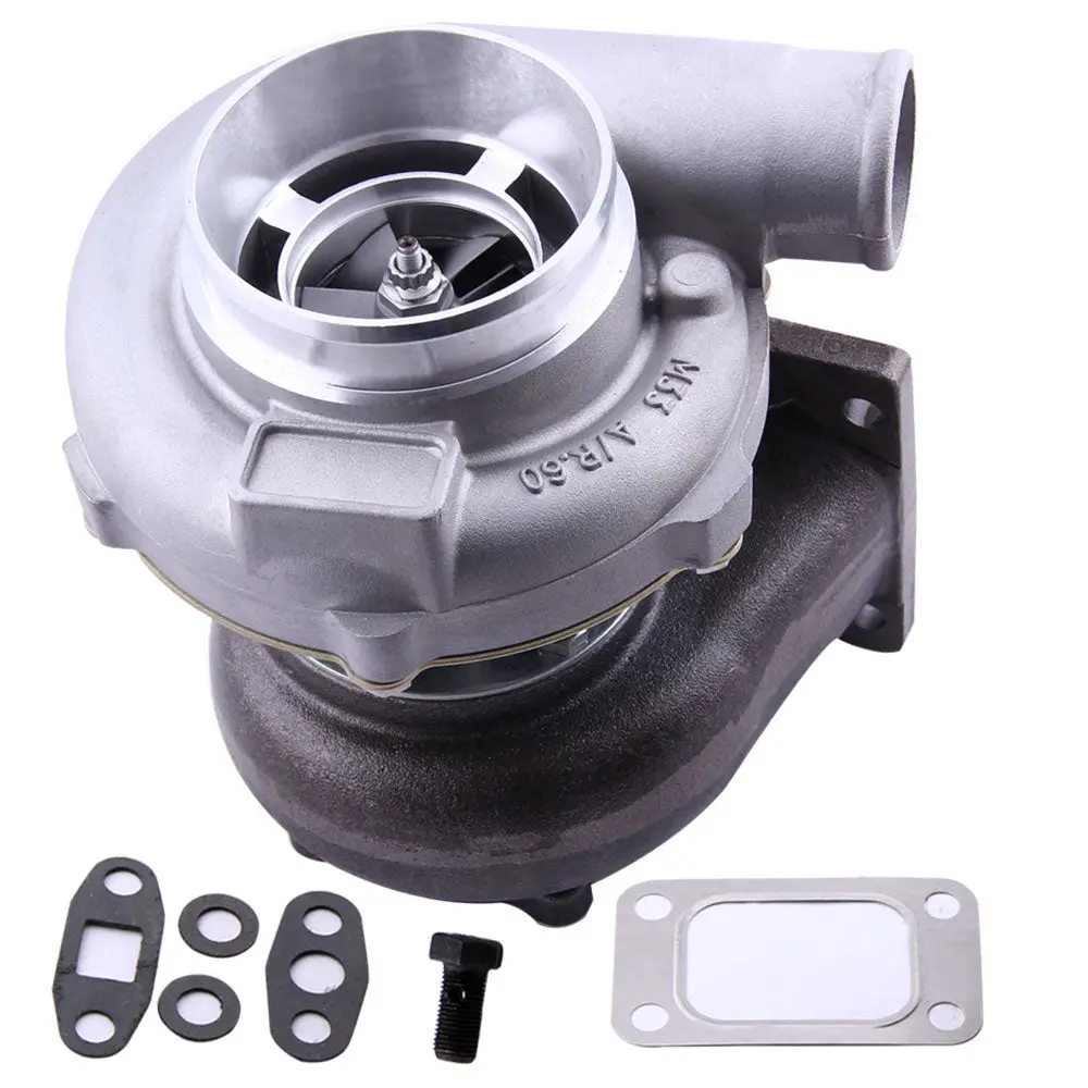 Hi Flow Turbocharger Gt30 Gtx3071r Gt3071r Gt3076 T3 Turbo Charger 4 Bolts Exhaust Flange  .82 A/R .60 Compressor Turbine 1