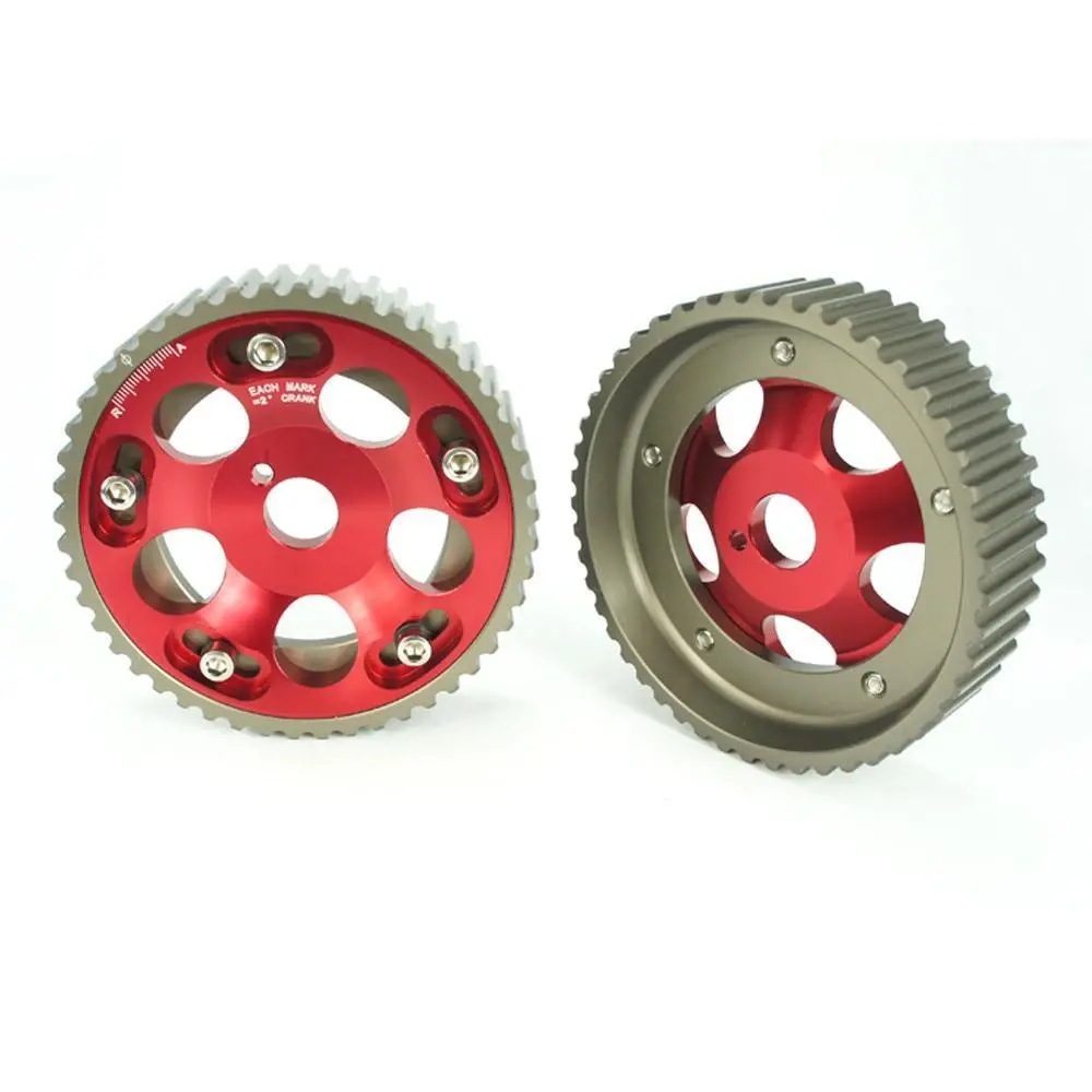 2 Pcs Cam Gears Pulley Kit Alloy Timing Belt Gear Pulley For Toyota Supra / Aristo 1Jz 2Jz Cam Pulley Pullys Gears 1Jzgte 2Jzgte 1